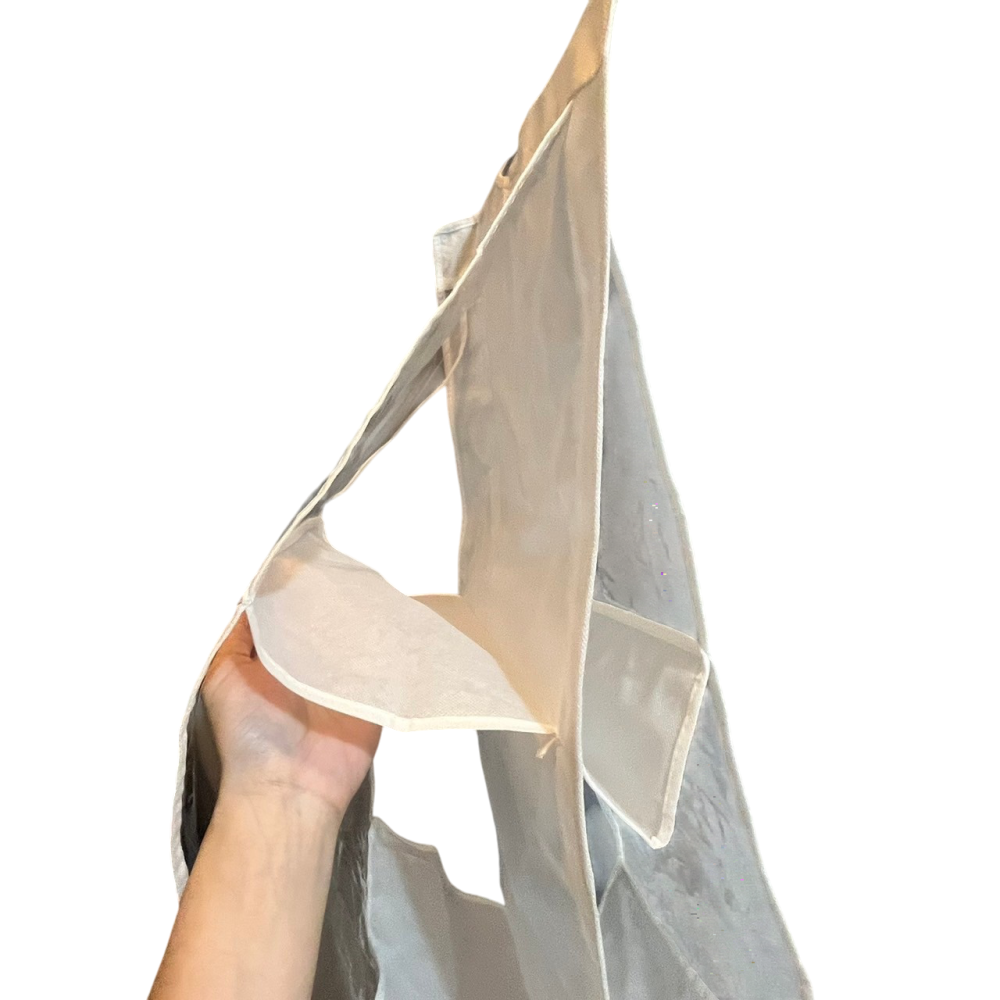 ❮近新❯ DHL 6口多功能懸掛式手提包收納袋 衣櫃 衣櫃 透明收納袋 門牆 廚房 雜物 鞋袋 附衣架 可懸掛於衣櫥-細節圖3