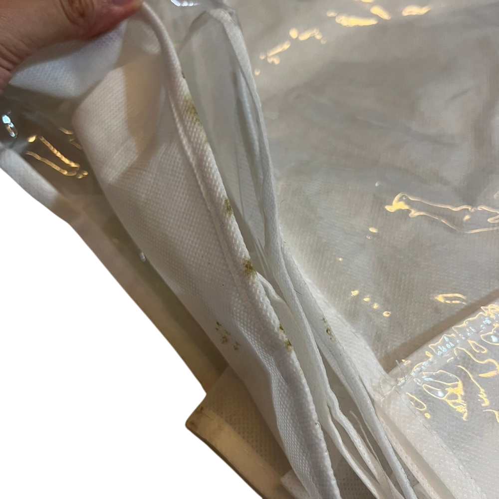 ❮近新❯ DHL 6口多功能懸掛式手提包收納袋 衣櫃 衣櫃 透明收納袋 門牆 廚房 雜物 鞋袋 附衣架 可懸掛於衣櫥-細節圖6