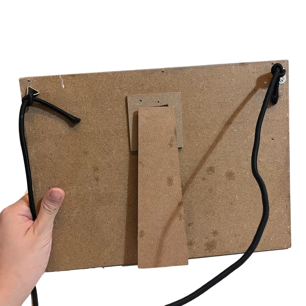 ❮全新❯ modern 現代紙卡式木製萬年曆 黑板萬年曆 Z173 年曆 小黑板 寫字畫圖 鎖上螺絲後掛上掛牌 簡約風-細節圖4