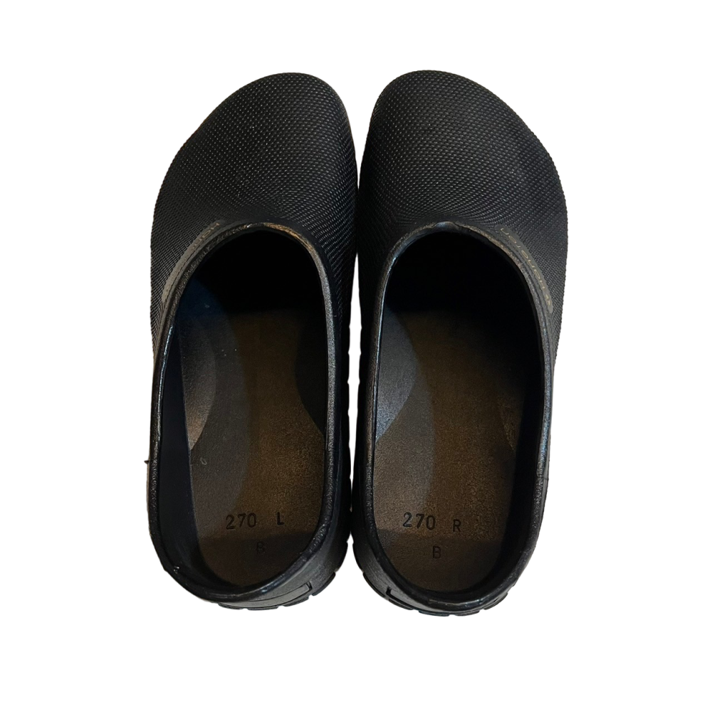 ❮近新❯ 美國 Hang Ten 一體成型廚師鞋 鞋頭包覆 27號 透氣 可拆鞋墊 止滑 耐磨大底 8688黑-細節圖4