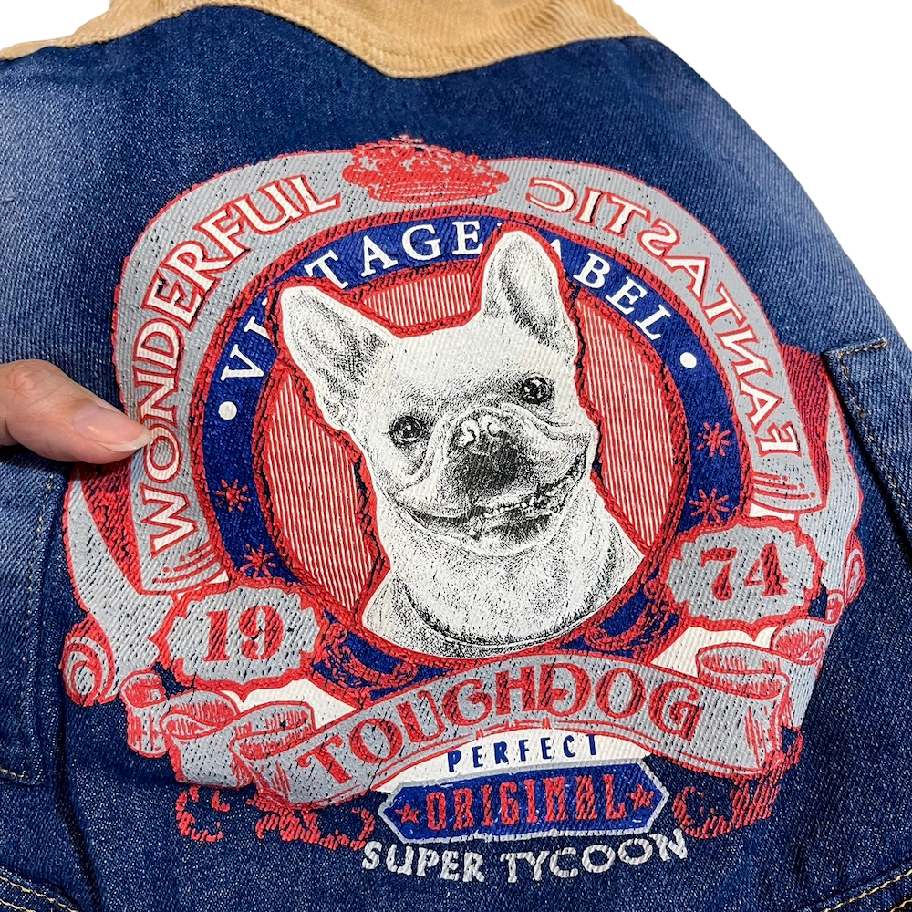 ❮二手❯ Touchdog XL號 中小型犬貓 狗狗衣服 鋪棉背心 秋冬寵物 泰迪雪納瑞巴哥柴犬潮牌保暖法斗牛仔衣-細節圖2