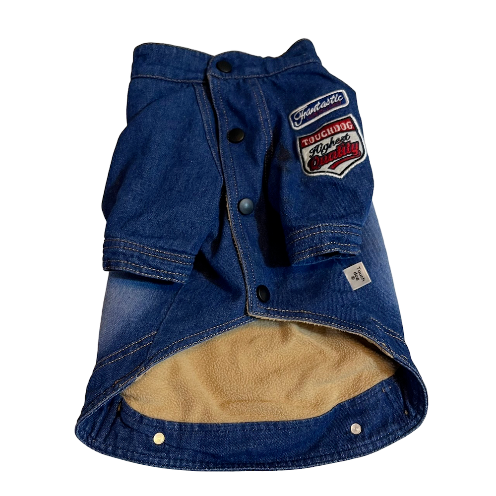 ❮二手❯ Touchdog XL號 中小型犬貓 狗狗衣服 鋪棉背心 秋冬寵物 泰迪雪納瑞巴哥柴犬潮牌保暖法斗牛仔衣-細節圖5