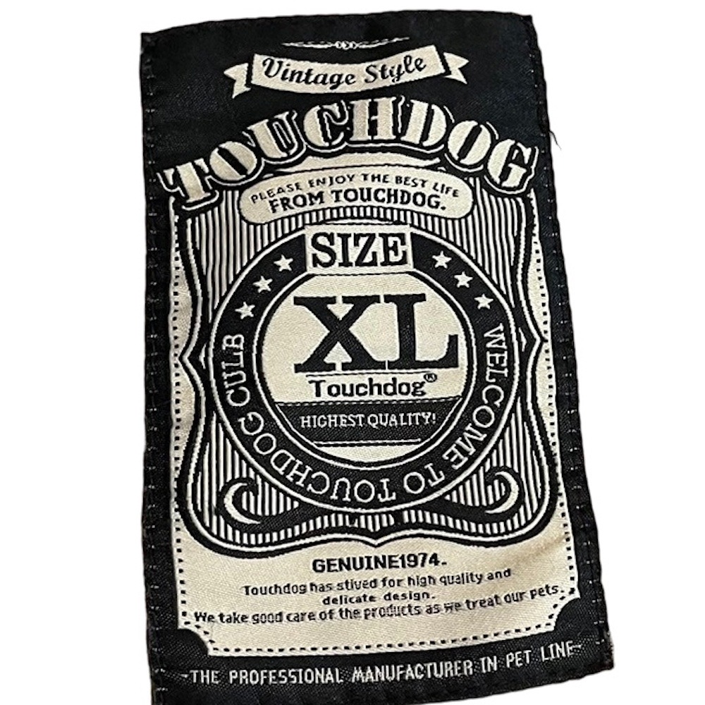 ❮二手❯ Touchdog XL號 中小型犬貓 狗狗衣服 鋪棉背心 秋冬寵物 泰迪雪納瑞巴哥柴犬潮牌保暖法斗牛仔衣-細節圖8