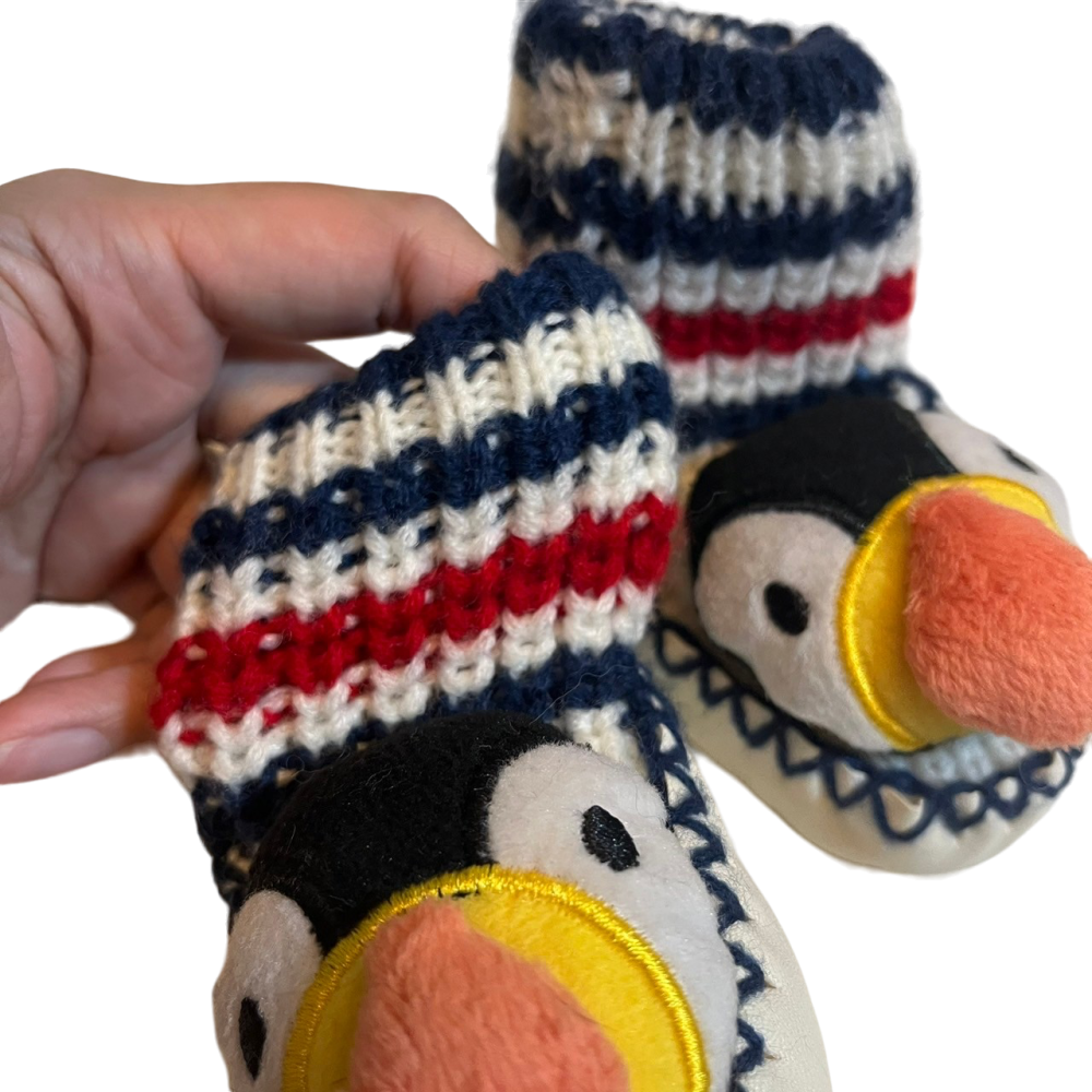 ❮全新❯ 冰島 Ísland Puffin 冰島鳥 渡渡鳥造型 嬰幼兒室內鞋/襪 0-18個月 送禮自用 秋冬保暖襪子-細節圖7