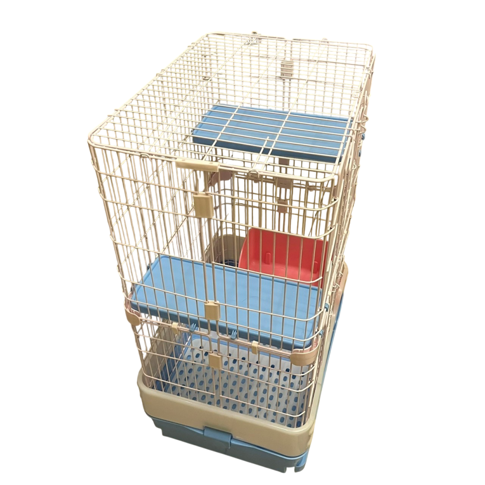 ❮二手❯ MS.PET 日式粉彩 2台尺 三層多功能室內寵物籠 貓籠 松鼠籠 貂籠 小動物飼養籠 CH95BL-細節圖4