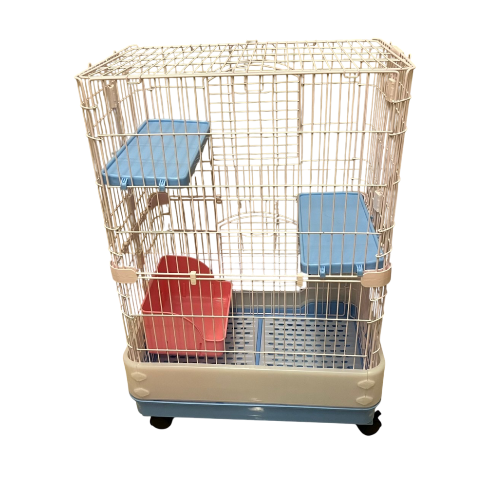 ❮二手❯ MS.PET 日式粉彩 2台尺 三層多功能室內寵物籠 貓籠 松鼠籠 貂籠 小動物飼養籠 CH95BL-細節圖5