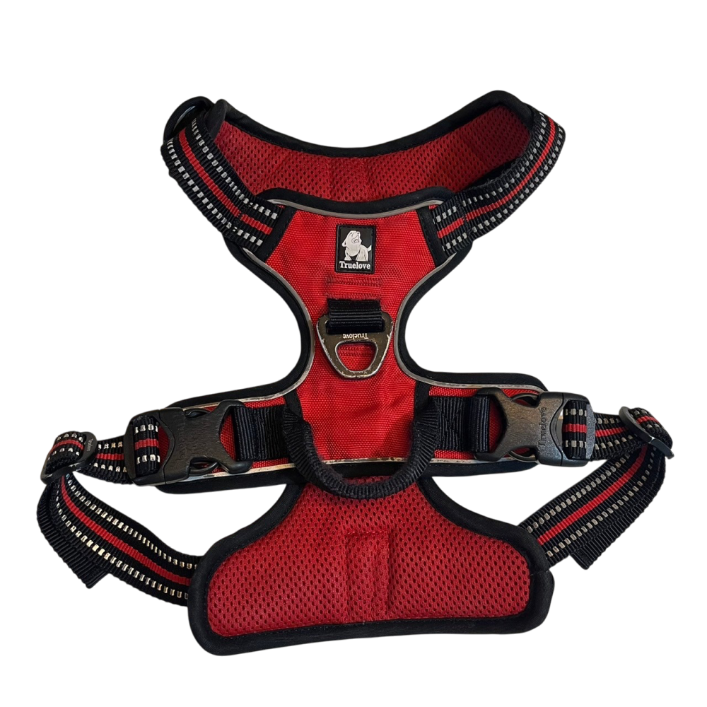 ❮二手❯ 美國 Truelove 原廠反光尼龍寵物狗背帶 防暴衝胸背帶 小中大型犬適用 加墊網眼 可調式-細節圖2
