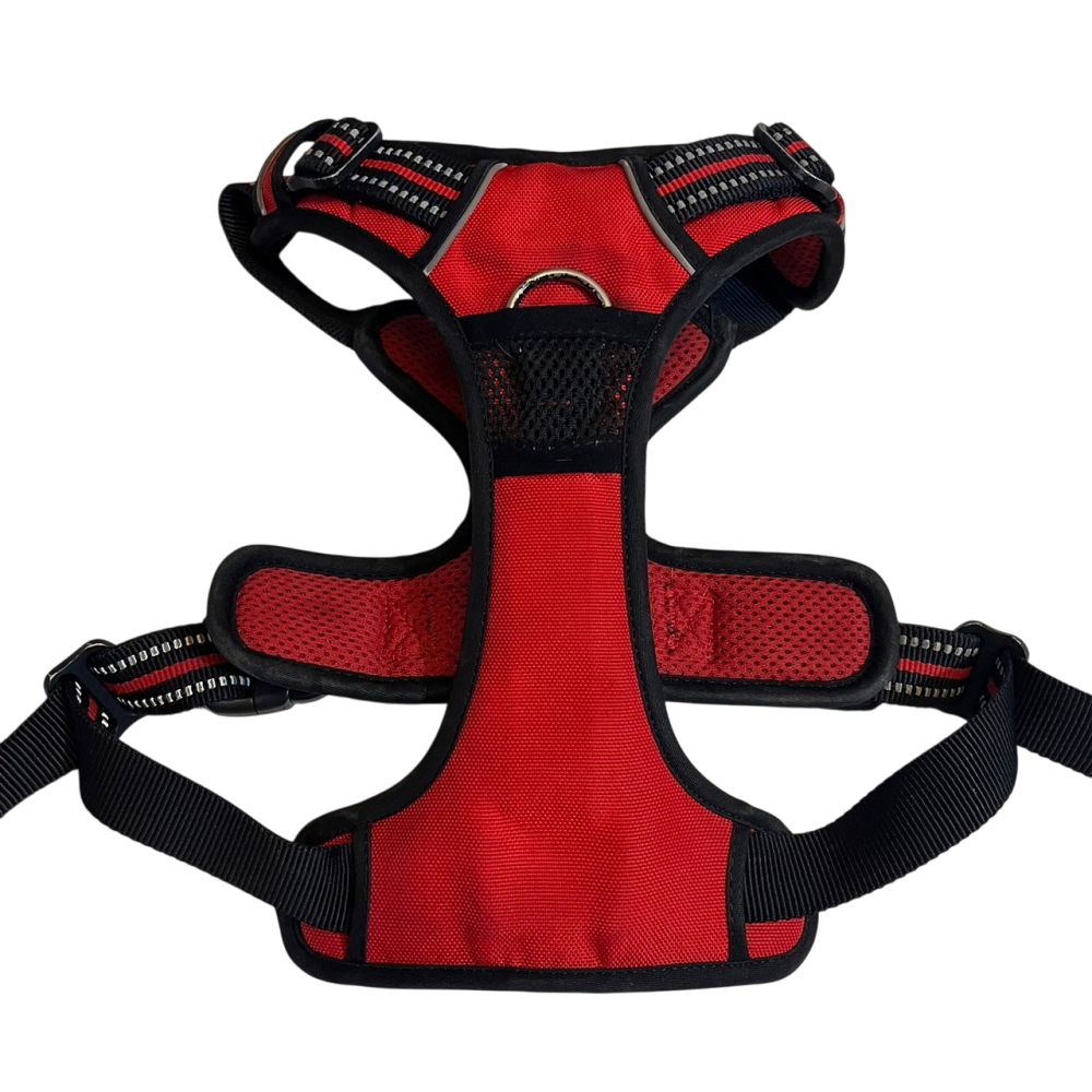 ❮二手❯ 美國 Truelove 原廠反光尼龍寵物狗背帶 防暴衝胸背帶 小中大型犬適用 加墊網眼 可調式-細節圖3