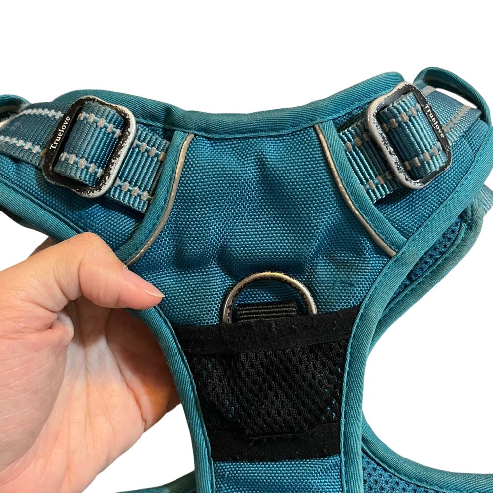 ❮二手❯ 美國 Truelove 原廠反光尼龍寵物狗背帶 防暴衝胸背帶 小中大型犬適用 加墊網眼 可調式-細節圖7