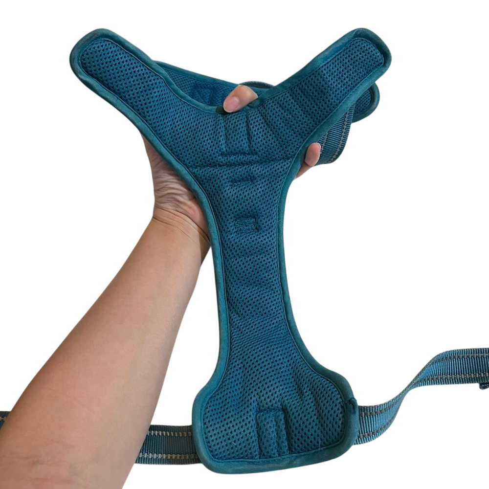 ❮二手❯ 美國 Truelove 原廠反光尼龍寵物狗背帶 防暴衝胸背帶 小中大型犬適用 加墊網眼 可調式-細節圖8