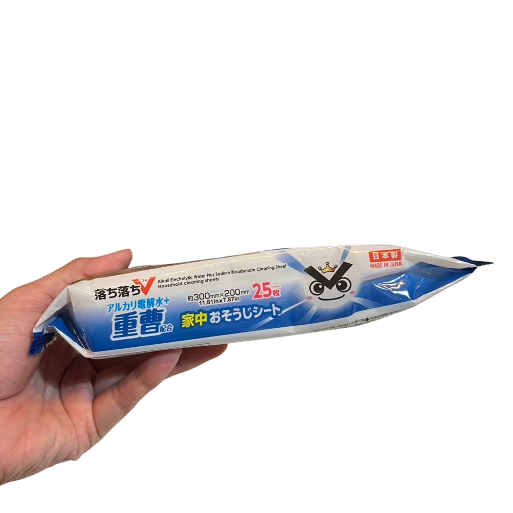 ❮全新❯ 日本 DAISO 大創 電解水 重曹 家用清潔濕紙巾 25枚入 OchiV清潔系列 電解水 清潔液噴霧-細節圖3
