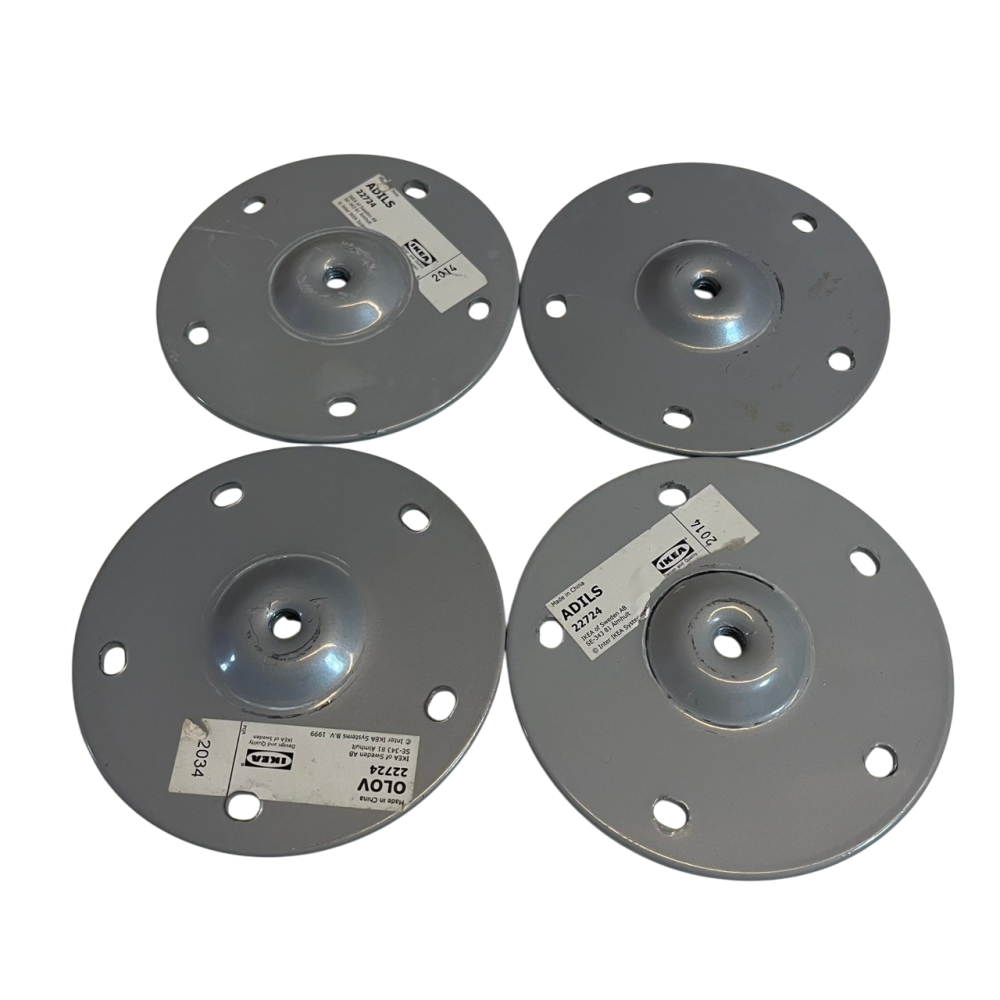 ❮二手❯ 瑞典 IKEA 宜家家居 ADILS 桌腳 白色 OLOV 可調式支腳 桌腳與桌面的連接螺絲 桌子 桌腳-細節圖3