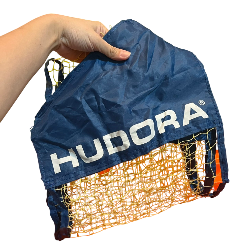 ❮二手❯ 德國 HUDORA 羽球網拍球收納組 羽毛球網架便攜式 標準專業戶外簡易攔網摺疊移動家用支架子 羽球拍 羽球-細節圖9