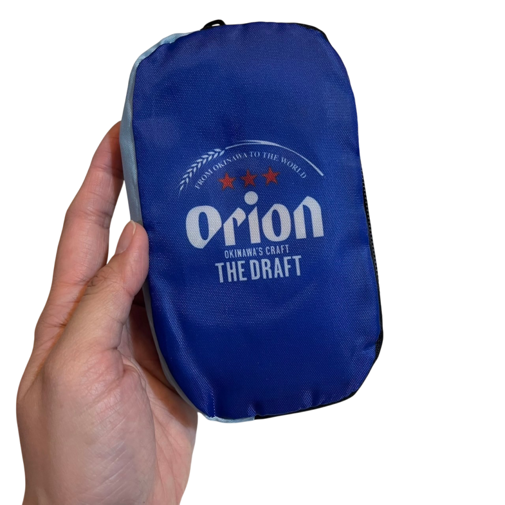 ❮全新❯ 日本 ORION 奧利安啤酒 沖繩限定環保袋 收納袋 交換禮物 情人節禮物 音樂祭 海灘袋 野餐袋 外送袋-細節圖6