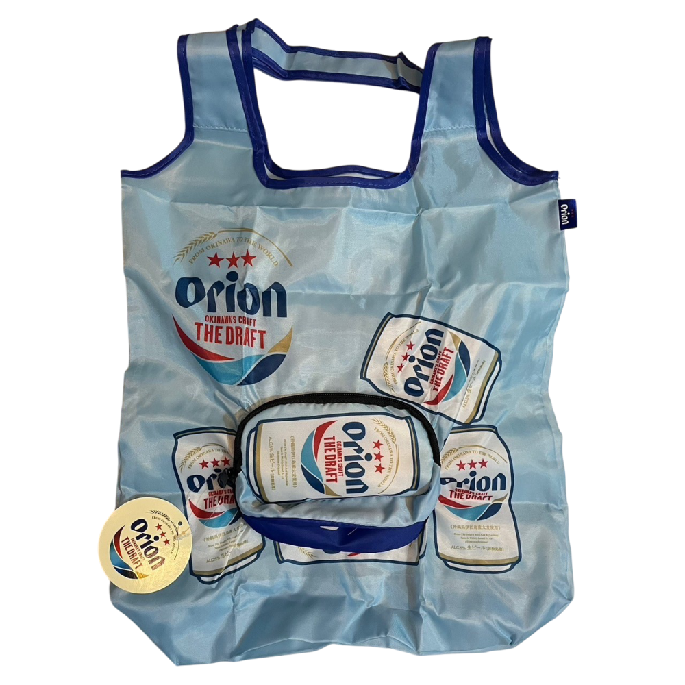 ❮全新❯ 日本 ORION 奧利安啤酒 沖繩限定環保袋 收納袋 交換禮物 情人節禮物 音樂祭 海灘袋 野餐袋 外送袋-細節圖7