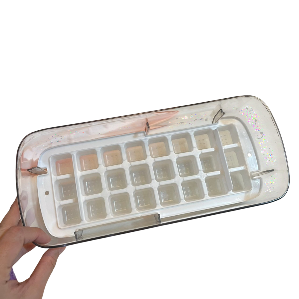 ❮近新❯ 易家居 快速取冰矽膠雙層製冰盒 雙層 矽膠製冰盒 快速取冰 一按一壓 輕鬆取冰 快速製冰取冰神器-細節圖6