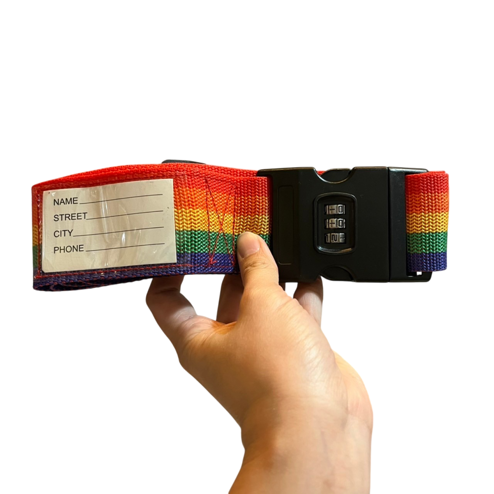 ❮二手❯ PURPOSE 束帶 加長長度 密碼鎖 各尺寸行李箱固定保護帶 附鎖打包固定 超厚防水尼龍布可直立束帶 航空箱-細節圖6