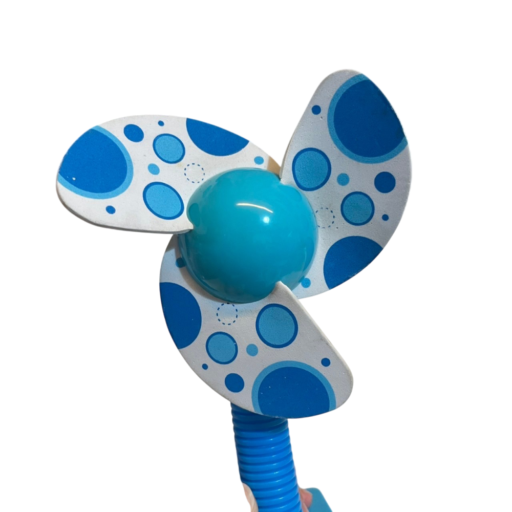 ❮二手❯ genki bebi 元氣寶寶 繽紛安全涼風扇 夾子底座設計 隨處固定使用好方便 可夾在嬰兒車上 電風扇 電扇-細節圖2