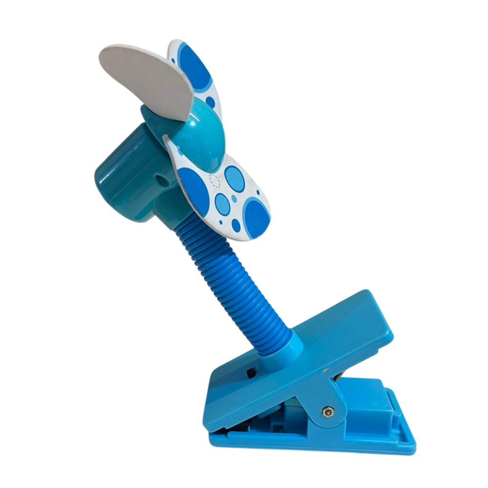 ❮二手❯ genki bebi 元氣寶寶 繽紛安全涼風扇 夾子底座設計 隨處固定使用好方便 可夾在嬰兒車上 電風扇 電扇-細節圖3