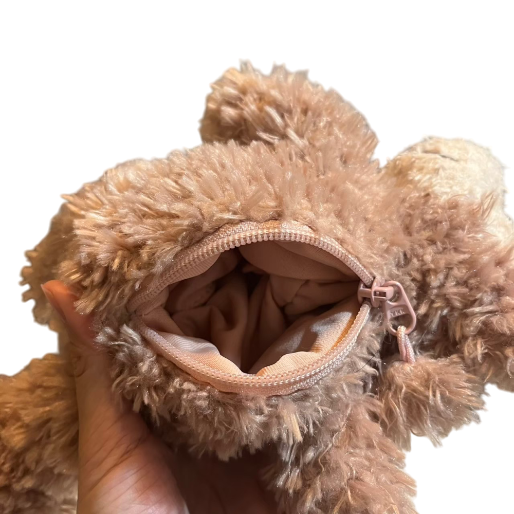 ❮二手❯ 日本 Tokyo Disney 東京迪士尼 達菲家族 站姿 雪莉玫 手提斜背二用包 拉鍊包 化妝包 文具袋-細節圖5