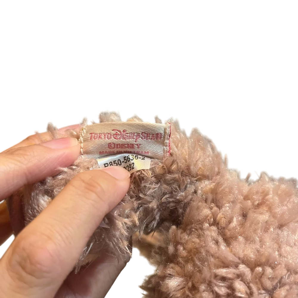 ❮二手❯ 日本 Tokyo Disney 東京迪士尼 達菲家族 站姿 雪莉玫 手提斜背二用包 拉鍊包 化妝包 文具袋-細節圖7