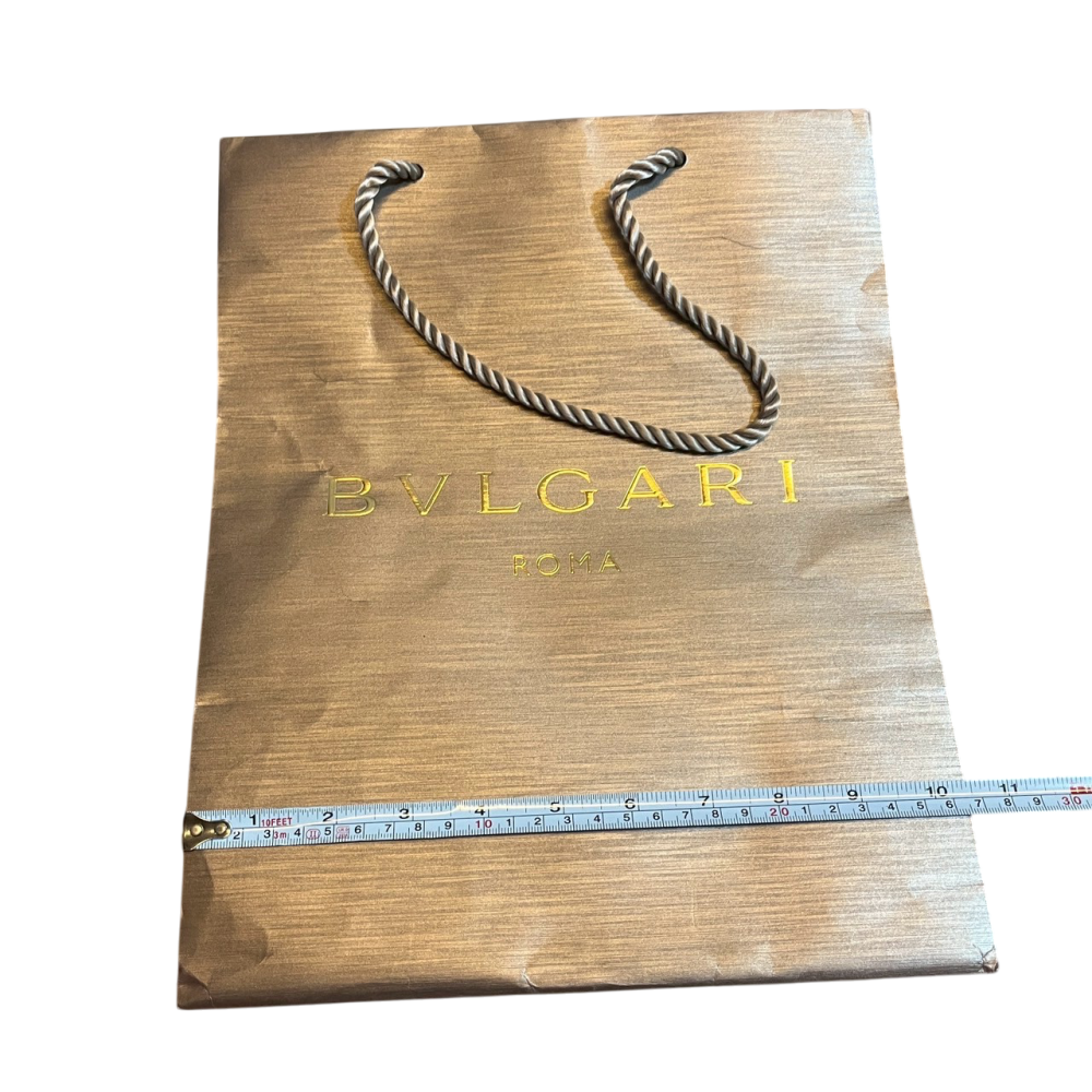 ❮二手❯ 原廠空袋 義大利 BVLGARI 寶格麗 原廠專櫃紙袋 手提袋 精品紙袋 空袋子 只有袋子-細節圖3