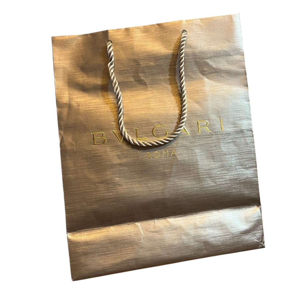 ❮二手❯ 原廠空袋 義大利 BVLGARI 寶格麗 原廠專櫃紙袋 手提袋 精品紙袋 空袋子 只有袋子-細節圖5