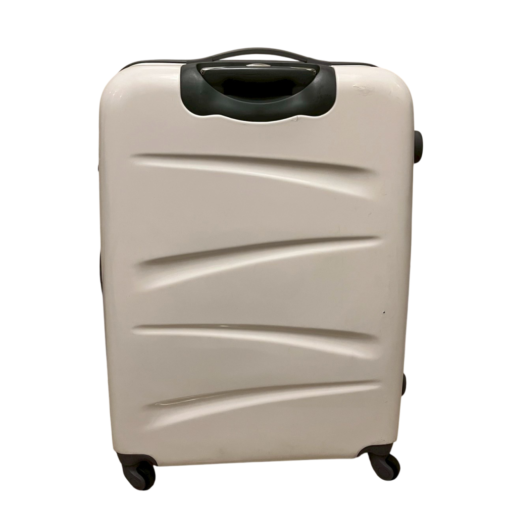 ❮二手❯ 南紡購物中心 24吋 行李箱 托運箱 航空箱 旅行箱 360度飛機輪 固定海關密碼鎖 PC+ABS材質-細節圖5