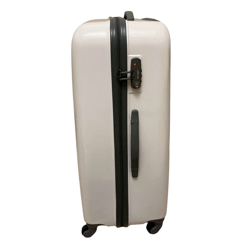 ❮二手❯ 南紡購物中心 24吋 行李箱 托運箱 航空箱 旅行箱 360度飛機輪 固定海關密碼鎖 PC+ABS材質-細節圖7