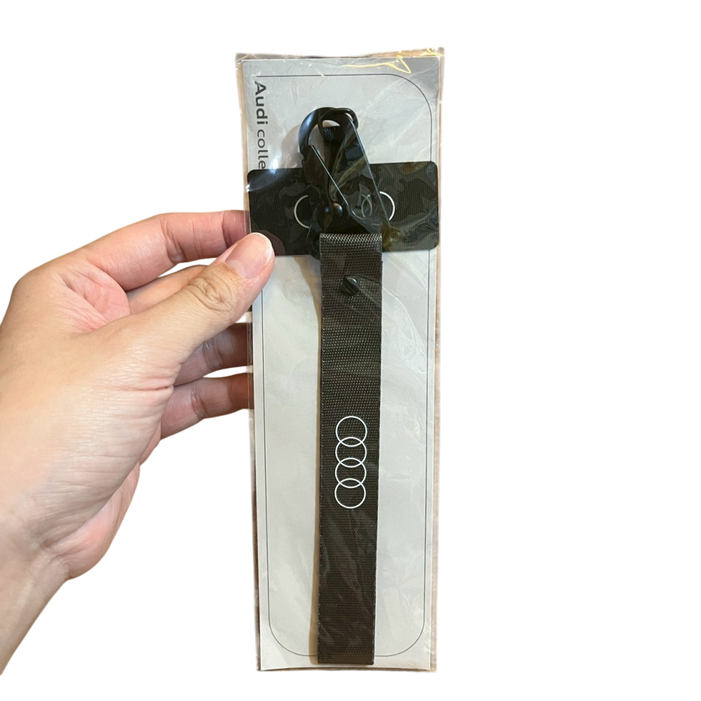 ❮全新❯ 德國 Audi 奧迪 手機腕帶 iPhone 手機鏈 織帶 金屬扣環 手機掛繩 防摔 防丟 手機鏈 掛脖 腕帶-細節圖2