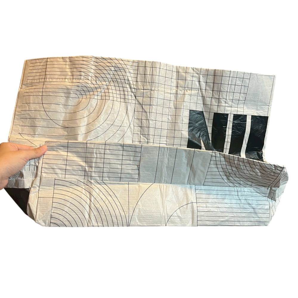 ❮二手❯ 美國 NIKE 韓國限定 環保購物袋 大 提袋 托特包 韓國限定環保袋 大容量購物袋 帆布托特包 可折疊收納-細節圖5