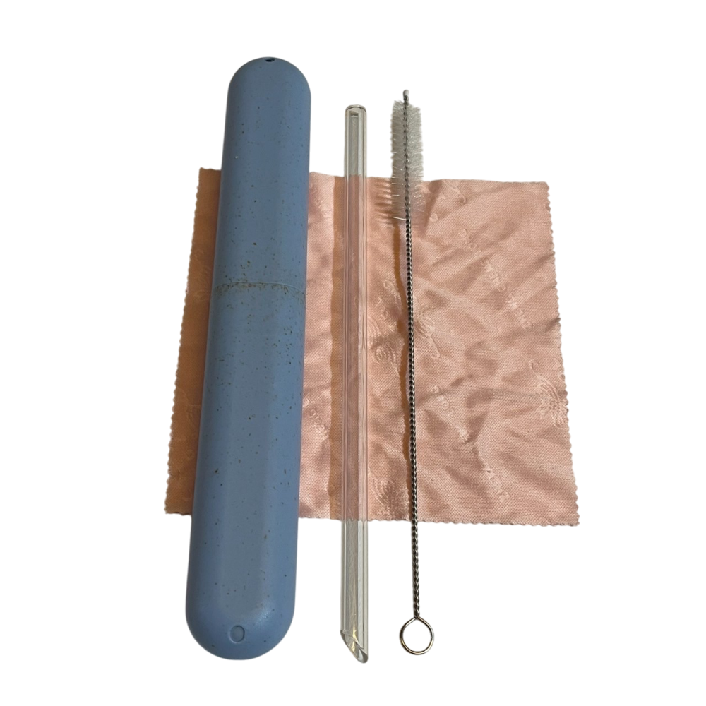 ❮全新❯ Glass 玻璃環保吸管 316不鏽鋼環清潔刷 吸管清潔組 收納盒 環保餐具 珍奶吸管 手搖吸管-細節圖2