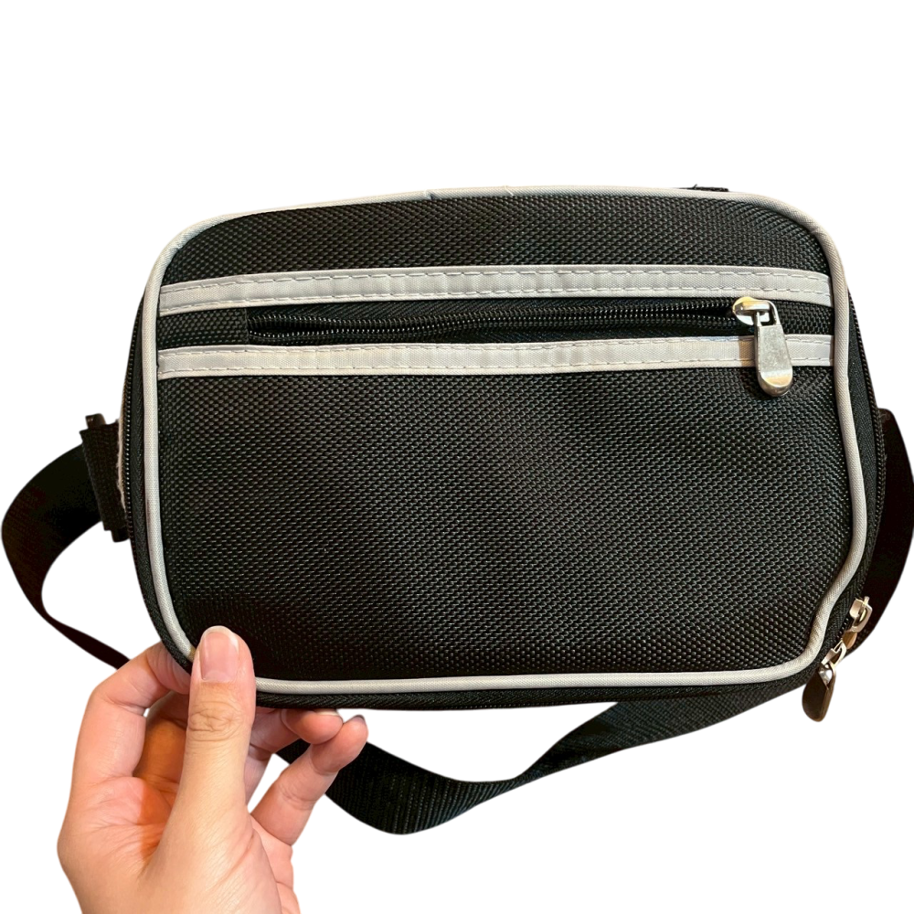 ❮二手❯ 德國 Mercedes-Benz 賓士 保冰袋/保冷袋/保溫袋 揹帶式拉鍊多夾層 野餐旅遊攜帶方便 外送小包-細節圖2