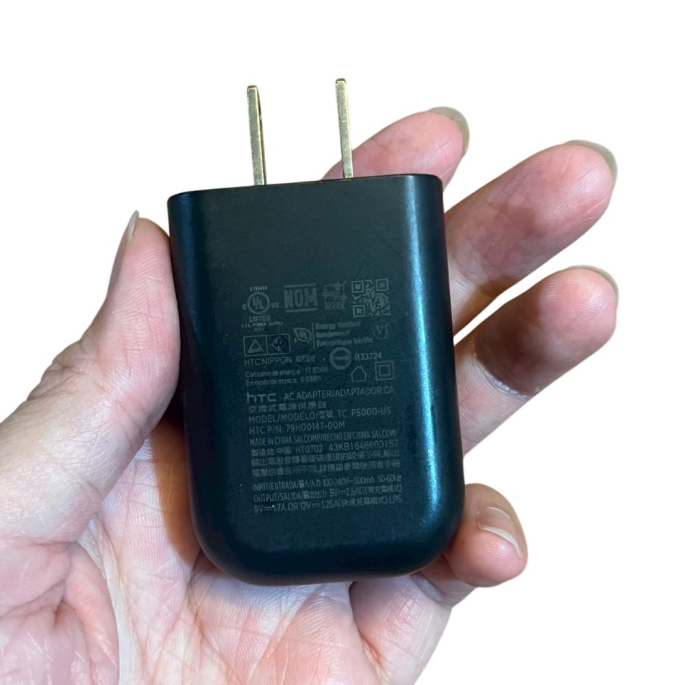 ❮二手❯ hTC 宏達電 手機充電器 TC P5000-US 支援5V/2.5A 12V/1.25A 輸出 充電頭-細節圖3