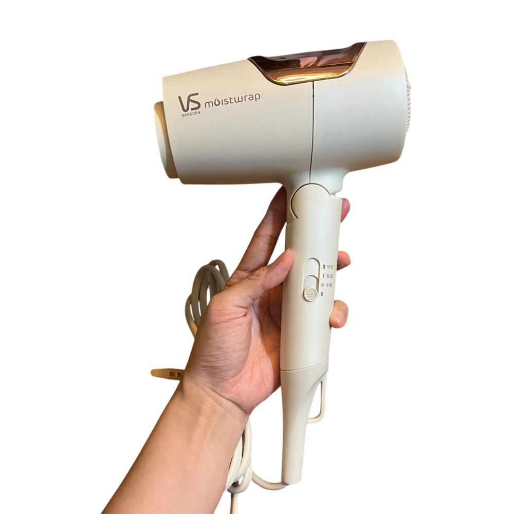 ❮二手❯ 英國 VS SASSOON 沙宣 等離子水膜吹風機 VSP-1200W 3檔模式 滿足吹整需求 52°C最適風-細節圖2