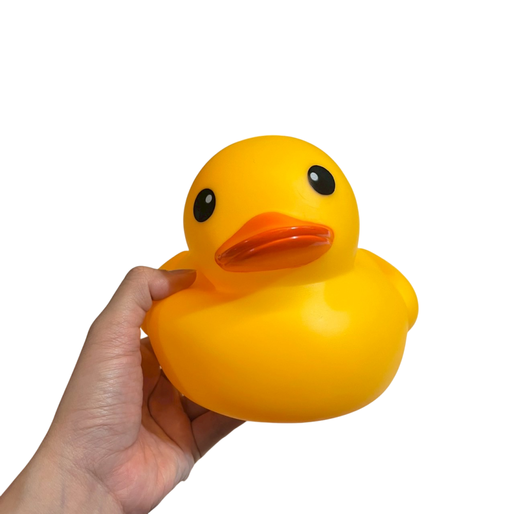 ❮近新❯ 大號 黃色小鴨 浴缸鴨 橡皮鴨 兒童玩具 特別是在洗澡時使用 洗澡玩具嬰兒捏捏叫小黃鴨戲水小鴨子寶寶游泳玩水-細節圖6