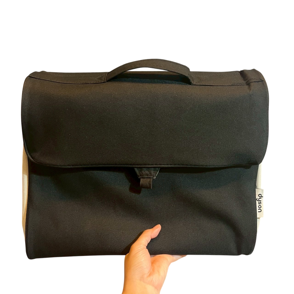 ❮近新❯ 新加坡 Dyson 戴森 經典設計 配件三折 收納包 原廠配件收納包 電捲棒吹風機吹嘴配件收納-細節圖2