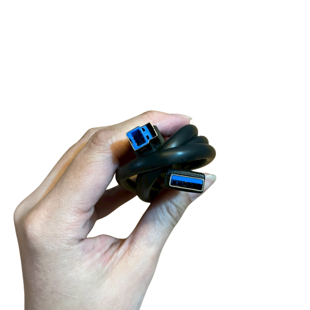 ❮全新❯ 韓國 SAMSUNG 三星 TYPE-B 方形B接頭轉TYPE-A USB3.0 3.5吋 USB外接硬碟傳輸-細節圖2