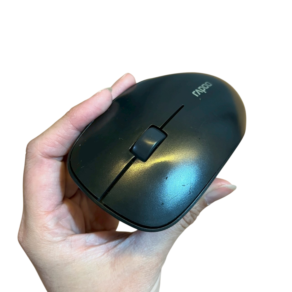 ❮二手❯ RAPOO 雷柏 北歐風布面無線滑鼠 3510 2.4G無線傳輸 極簡設計 符合人體工學 1000dpi光學-細節圖4