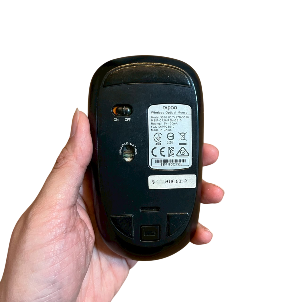 ❮二手❯ RAPOO 雷柏 北歐風布面無線滑鼠 3510 2.4G無線傳輸 極簡設計 符合人體工學 1000dpi光學-細節圖7