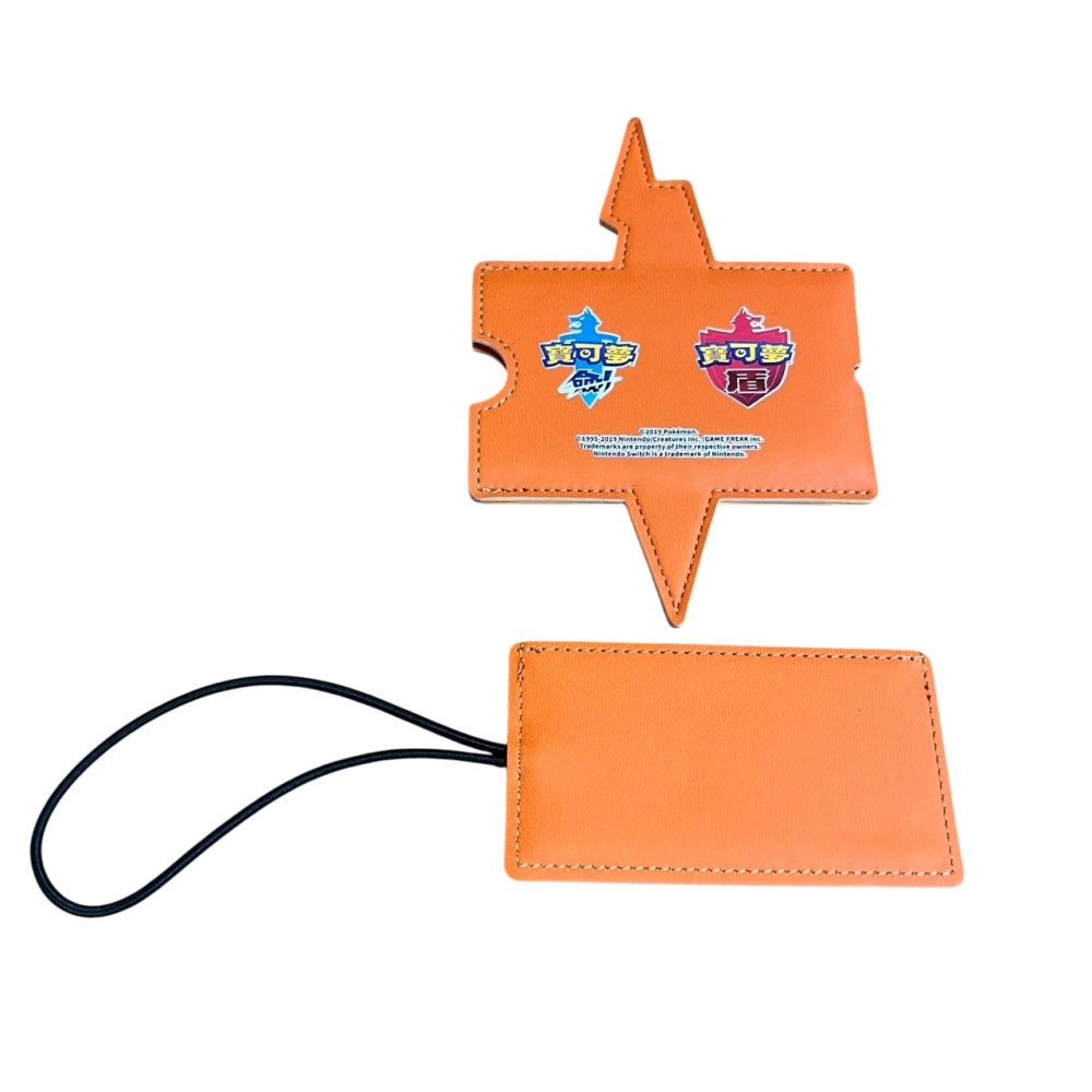 ❮全新❯ 日本 Pokemon 精靈寶可夢 NS Switch 首批特典劍盾雙重包證件套 行李掛牌 行李吊牌-細節圖4
