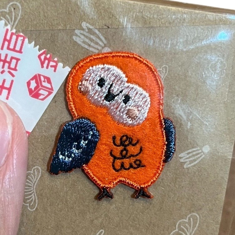 ❮全新❯ NO. J 貓頭鷹 手作刺繡貼布 刺繡裝飾貼 刺繡布貼布貼補丁貼衣服包包 DIY裝飾貼-細節圖3