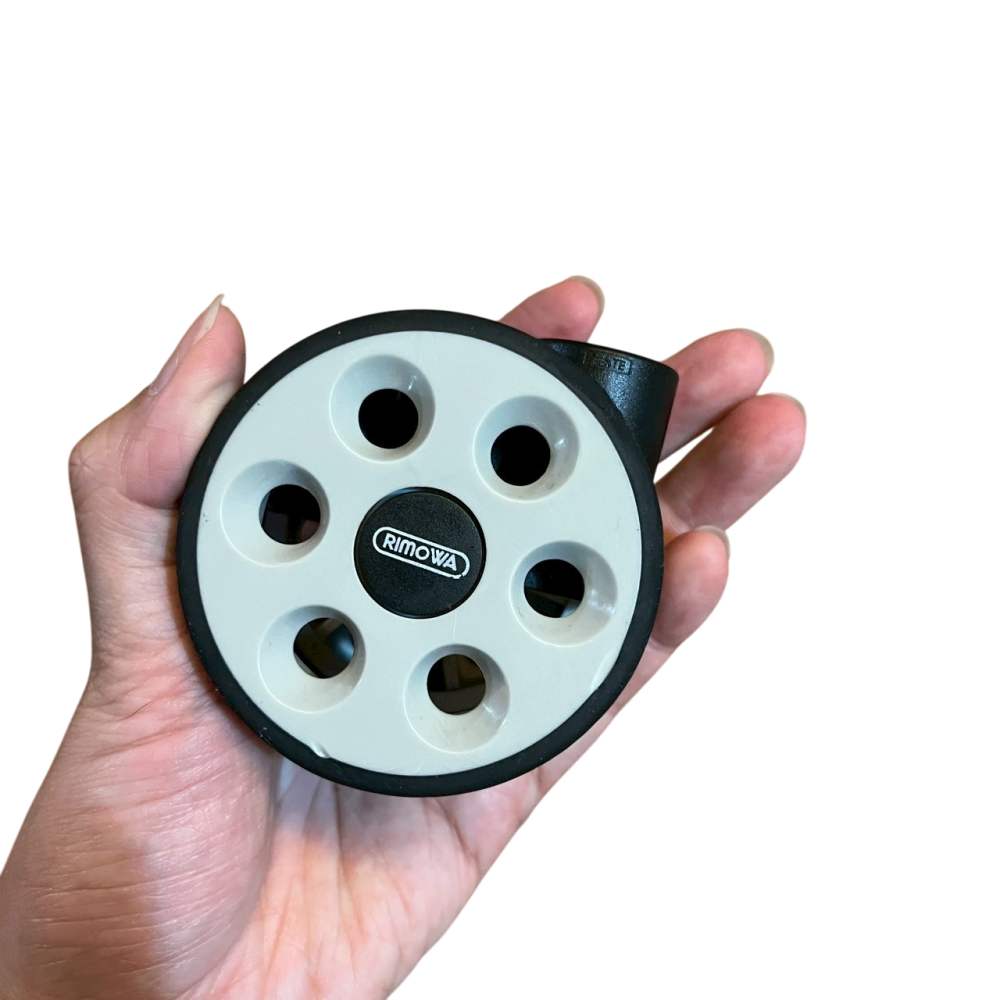 ❮近新❯ 適用Rimowa行李箱輪子 64mm 適用日默瓦輪子 適用於日默瓦行李箱靜音輪 配件腳輪/萬向輪行李箱替換輪子-細節圖4