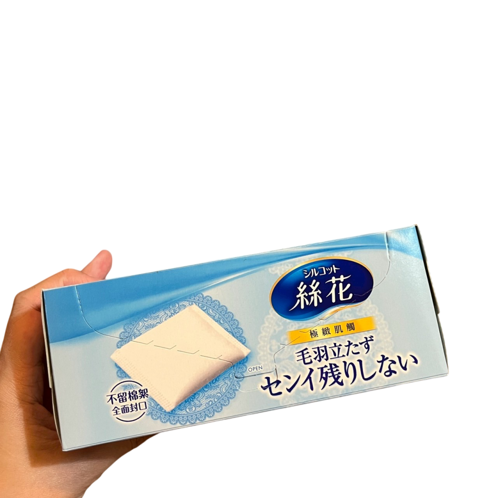 ❮全新❯ 日本 unicharm Silcot 絲花極緻肌觸化妝棉 封口設計 不留棉絮 不殘留纖維 100%天然棉製成-細節圖5