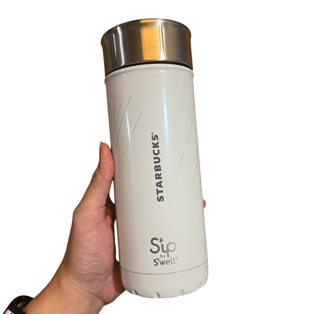 ❮二手❯ 美國 STARBUCKS 星巴克 西雅圖限定 Swell聯名 16oz 保溫瓶 SEATTLE 工坊不鏽杯-細節圖3