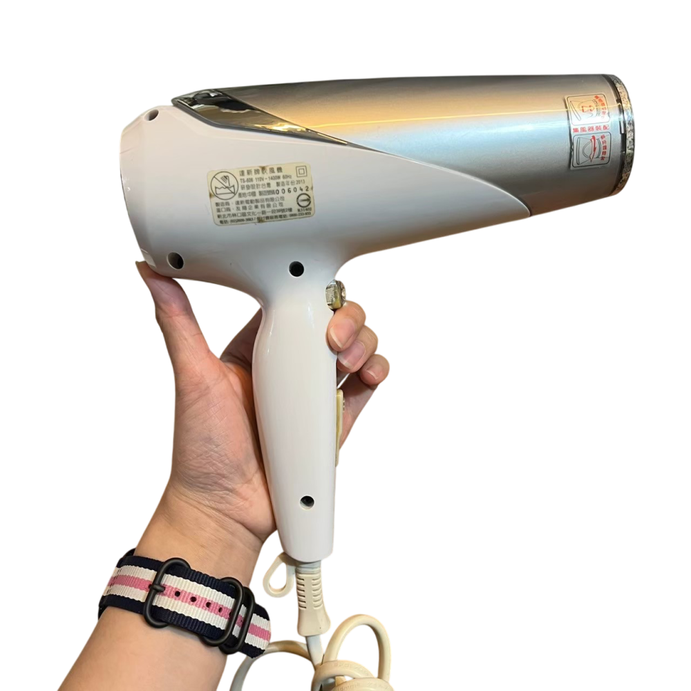 ❮二手❯ TAHSIN 達新牌 皇家級負離子吹風機 TS-606 1400W 大風量 負離子保濕功能 2段式溫度/風量-細節圖4