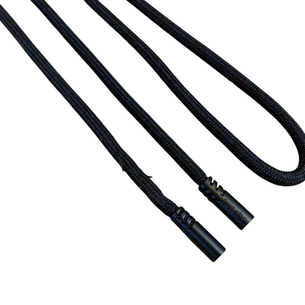 ❮全新❯ 美國 Supreme x Nike Air Max 96 Black 鞋帶 球鞋鞋帶 原廠鞋帶 正版Logo-細節圖2