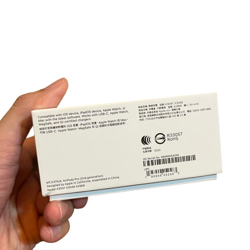 ❮近新❯ 原廠空盒 Apple 蘋果 Airpods Pro 2 A3047/A3048/A2968 藍芽耳機空盒 空盒-細節圖2