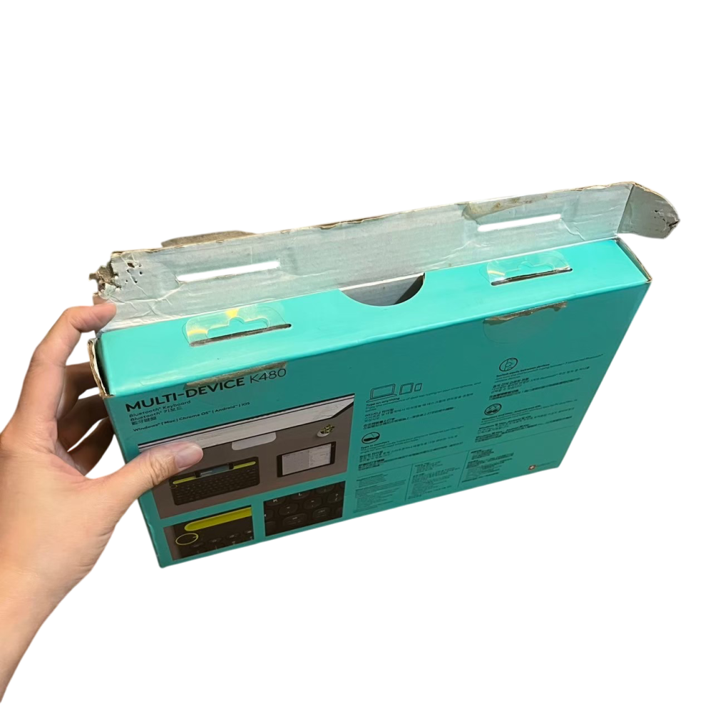 ❮二手❯ 原廠空盒 Logitech 羅技 K480 藍牙跨平台鍵盤的原廠盒子 只有空盒 空盒子 只有外包裝盒子-細節圖5