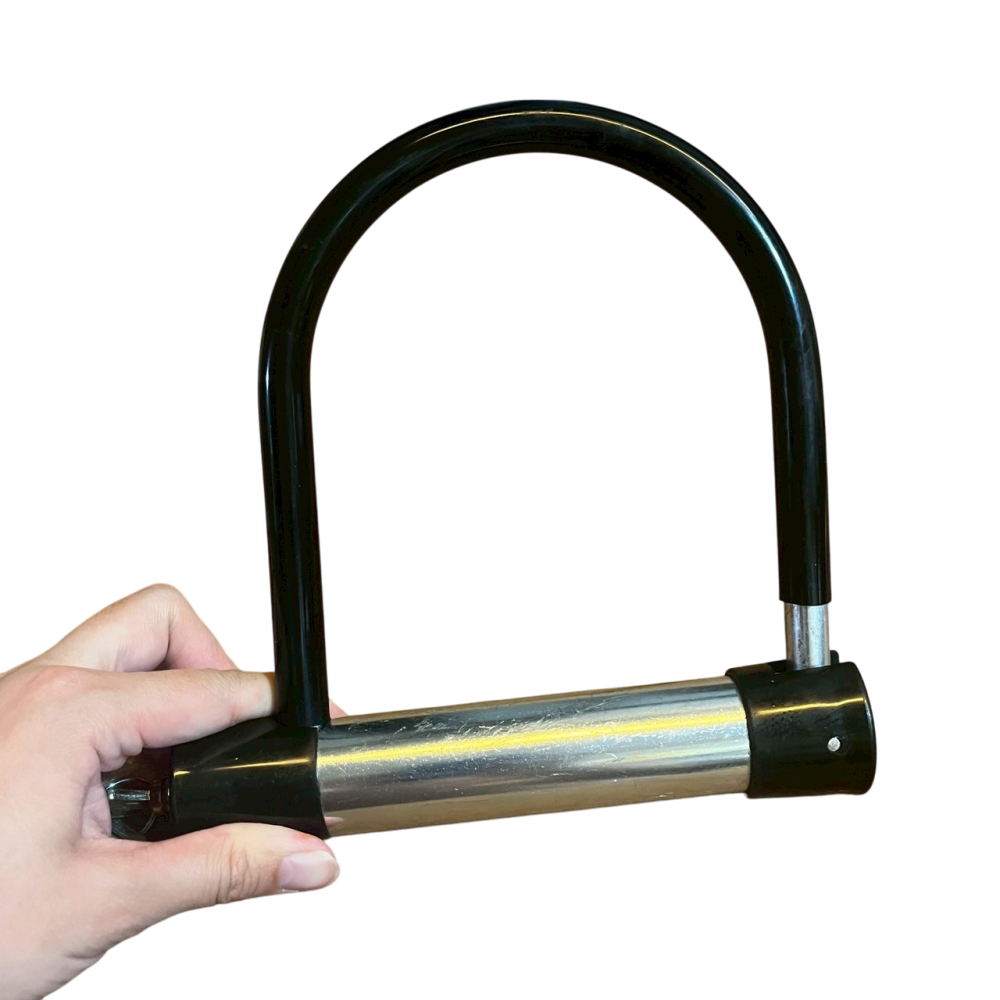 ❮二手❯ U型自行車鎖 U型鎖 堅固耐用 自行車鎖 保護自行車免受盜竊 公路車 機車 大鎖 鑰匙鎖-細節圖2